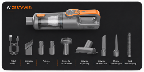 POWERBLAST - Odkurzacz 17000Pa Bezprzewodowy 2w1